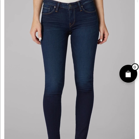 Jeans Hudson Krista Vice Versa En Cuir D'agneau Effet - Taille 25, Coupe Super Skinny Stretch, Neuf Sans étiquette